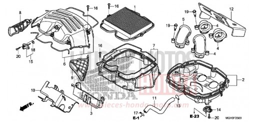 FILTRE A AIR VFR1200XDD de 2013